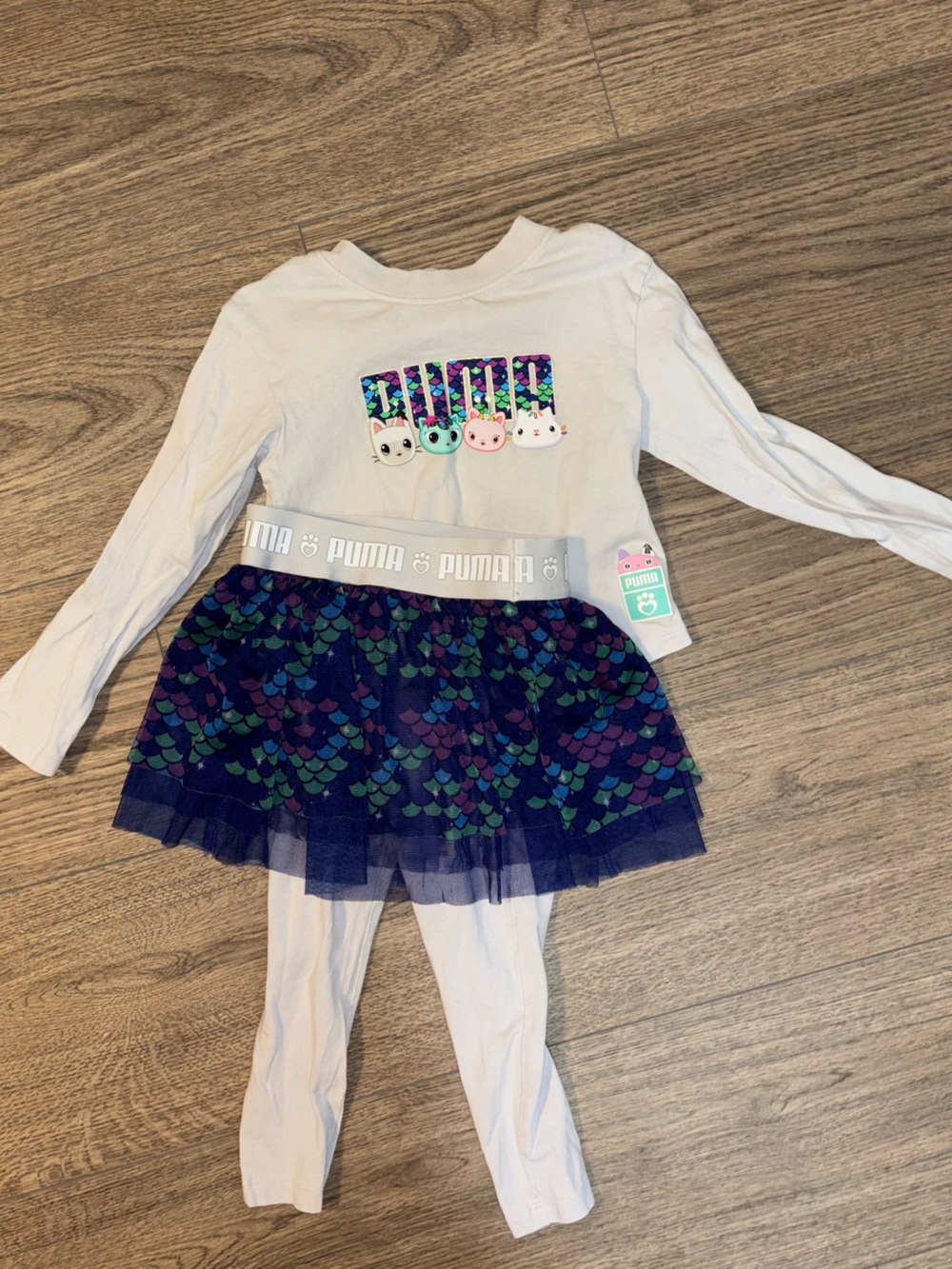 Gabby Dollhouse X Puma toddler girl set